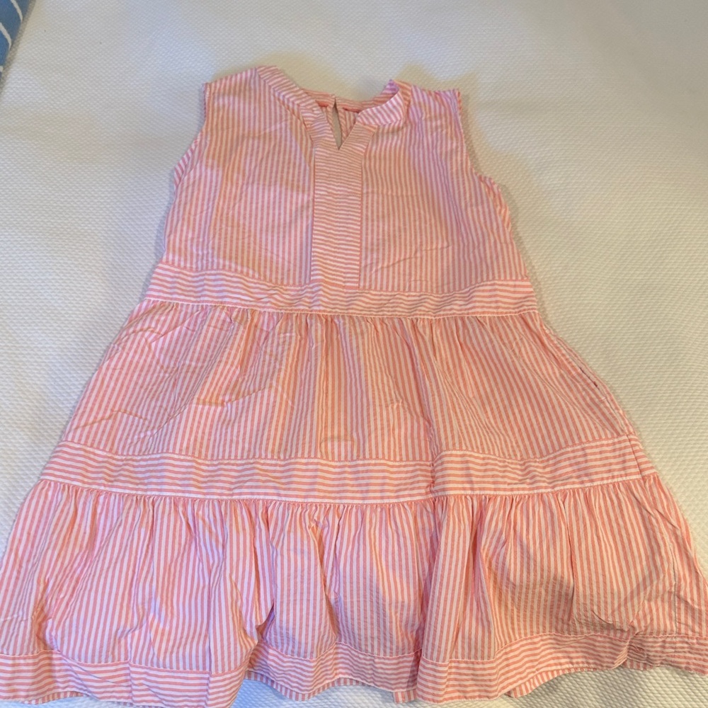 Vineyard Vines Pink and White Striped Kids Dress